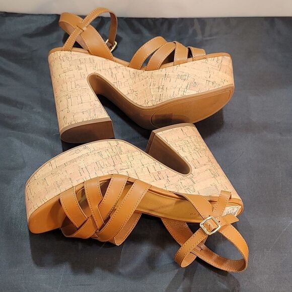 BRAND NEW INDIGO OPEN-TOE BLOCK HEEL SANDAL S2 - Picture 11 of 16